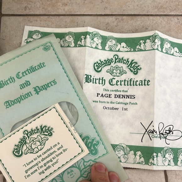 Cabbage, patch kid 1984. Comes with original box and birth certificate - Picture 4 of 5